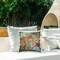 Jungle Leopard & Leaves Design by Elizabeth Tyndall Outdoor Printed Pillow